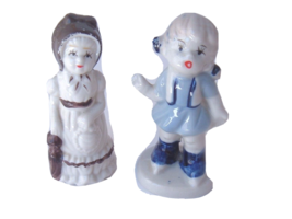 Vintage Figurine lot GIRLS red lips TAIWAN miniatures kitsch grannycore - £10.16 GBP