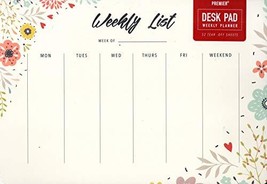 Desk Pad Weekly Planner Calendar 9.75&quot; X 7&quot; - v1 - £4.73 GBP