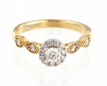 Diamond Women&#39;s Solitaire ring 14kt Yellow and White Gold 412964 - $399.00