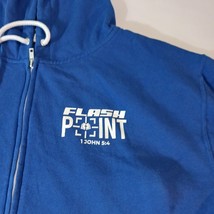 Independent Trading Co FLASH POINT Men's Blue Full Zip Hoodie Jacket 2XL image 7