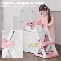 Adjustable Training Toilet Ladder Secure Safe &amp; Sturdy Soft Cushion Vers... - £35.87 GBP