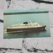 Vintage Postcard The Columbia Flagship Boats Nautical  - $6.92