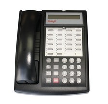 5 AVAYA LUCENT PARTNER 18D SERIES 1 BLACK TELEPHONES PHONE WITH NEW CORDS - $329.95