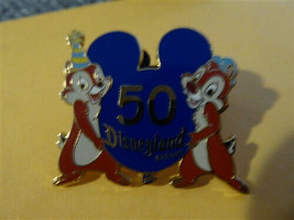 Disney Trading Pins 37232 Chip and Dale - Disneyland 50th Anniversary - ... - £7.61 GBP