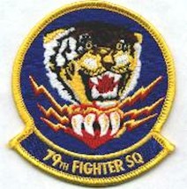 Usaf Air Force 79TH Fighter Squadron Color Shaw Afb Embroidered Jacket Patch - £27.96 GBP