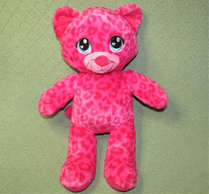 Build A Bear Pink Leopard Sweet Scents 17&quot; Plush Stuffed Animal Cheetah Cat Toy - £17.83 GBP