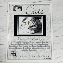 Vtg Cats Its All In The Eyes Cross Stitch Pattern Ronnie Rowe Series 4 Z... - $19.99