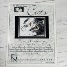 Vtg Cats Its All In The Eyes Cross Stitch Pattern Ronnie Rowe Series 4 Z... - £15.95 GBP