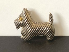 Sterling Silver Scottie Dog Brooch Pin and Pendant - £35.03 GBP