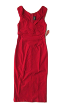 NWT Rock Steady Lady Love Diva in Red Stretch Rockabilly Pin-up Wiggle Dress S - £26.48 GBP