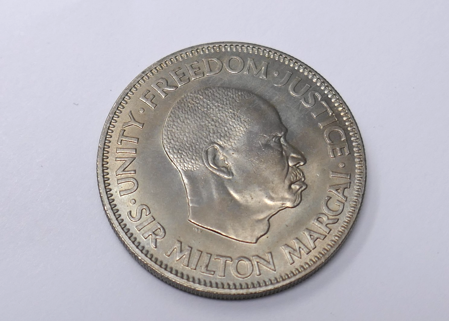 Sierra Leone 1964 Sir Milton Margai 20 Cents Copper Nickel Coin Item image 2
