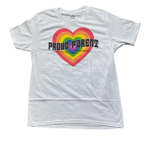 Love is Love Rue21 Medium Proud Parent Rainbow Heart LGBTQ White Tshirt NEW - £14.88 GBP
