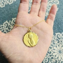 Vintage Gold Virgin Mary &amp; Saint St Anthony Necklace - $44.99