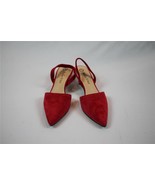 NIB Bella Vita Bright Red Red Sling Black Kitten Medium Heel Size 5 1/2 M - £62.26 GBP
