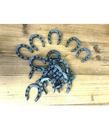 20 CAST IRON HORSESHOES CRAFTS HOME DECOR HORSESHOE HORSE SHOE SMALL TIN... - $39.22 CAD