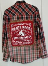 Wrangler Mens Large Pearl Snap Shirt Western Wear Santa Rosa Roundup Vernon TX - £21.70 GBP