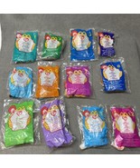 New Sealed 1999 Ty Teenie Beanie Babies McDonalds Happy Meal Complete Se... - $282.73 MXN