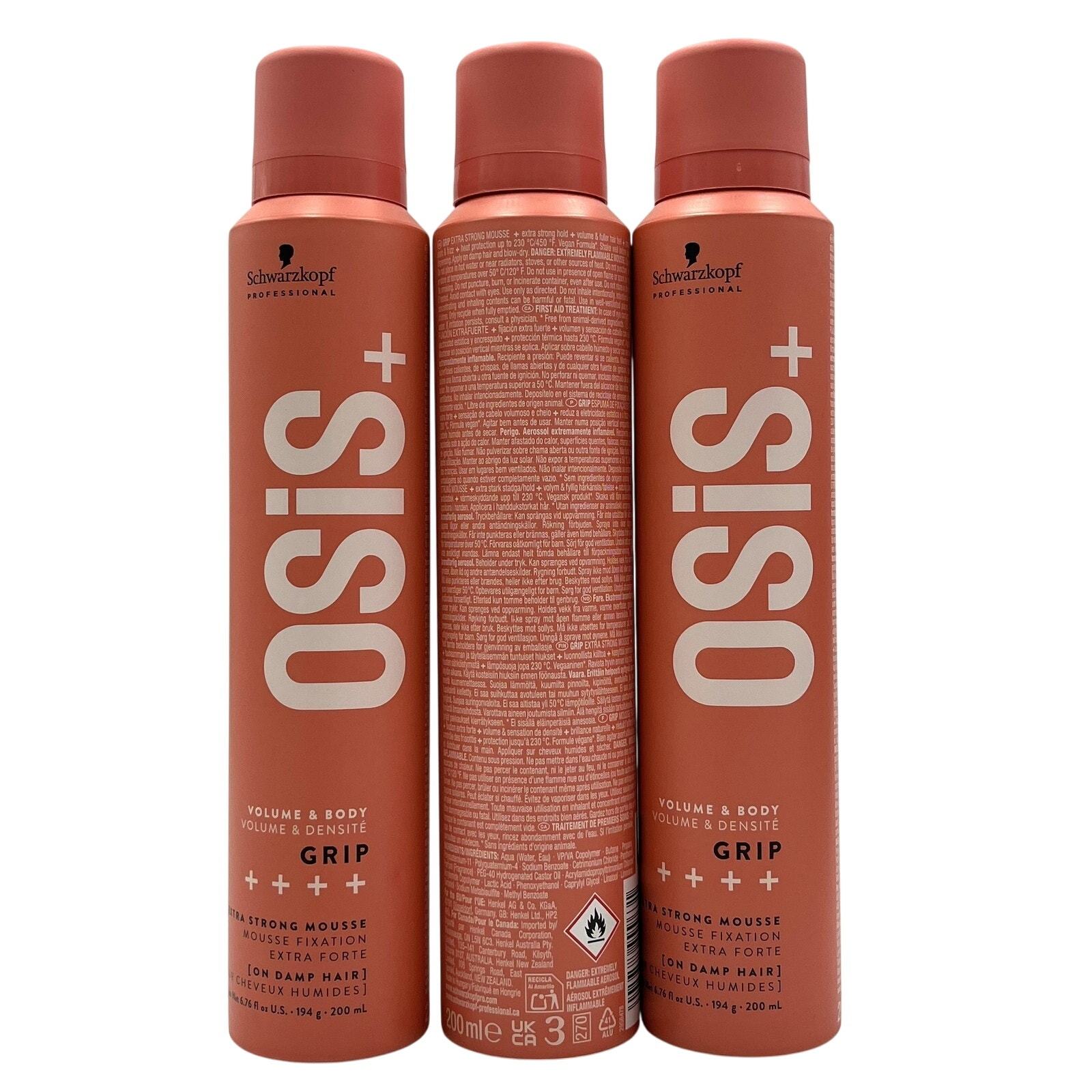 Schwarzkopf OSiS+ Grip Extra Strong Mousse 6.76 oz-3 Pack - $68.95