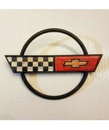 Chevy Corvette C4 Crossed Checkered Flag Metal Emblem Front Nose 1984 - ... - €25,31 EUR