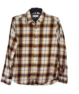 Aeropostale Shirt Men Size M Tan Preppy Plaid Classic Long Sleeves Butto... - $21.60