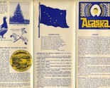 State of Alaska History Transportation Information &amp; Map Brochure 1960&#39;s - £19.71 GBP