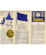 State of Alaska History Transportation Information &amp; Map Brochure 1960&#39;s - £19.65 GBP