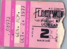 Fleetwood Mac Konzert Ticket Stumpf Oktober 2 1977 Santa Barbara California - £38.03 GBP