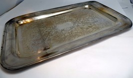 Viking Plate EP Copper Silver Plate Rectangle Serving Tray Platter ornate 9X14" - €26,81 EUR