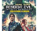 RESIDENT EVIL: INFINITE DARKNESS VOL.1-4 END +4 MOVIE ENG DUB DVD SHIP F... - $25.24