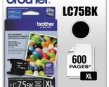 Brother Genuine High Yield Black Ink Cartridge, LC75BK, Replacement Blac... - £21.21 GBP+