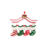 Personalized Christmas Family Ornament Family of 4 Christmas Stockings S... - €10,45 EUR