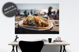 Culinary Adventure: LA Fish Taco Artisan PRINTABLE Wall Art,Landscape | Download - £2.76 GBP