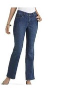 Womens Jeans Gloria Vanderbilt Lina Curvy Fit Blue Denim Straight Pants-... - $26.73