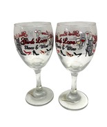New Cristar Wine Goblets Glasses Set of 2 Girls Love Shoes &amp; Wine - £8.55 GBP