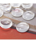 20 Glass Cabochons Round Clear Glass Cabochons Flat Back 12mm Cabochons  - €3,10 EUR