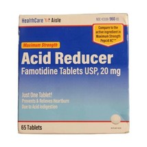 Healthcareaisle 20 Mg 65 Tablets Maximum Strength Acid Reducer Exp 02/2024 - $8.90