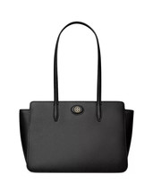 Tory Burch Robinson Pebble Leather Small Tote ~NWT~ Black - £261.24 GBP