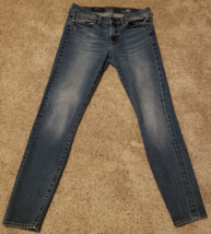 Women&#39;s J. Crew Jeans 9&quot; Toothpick Skinny Leg Mid Rise Size 29 Distresse... - £13.73 GBP