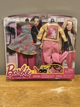 Barbie 2 Pack Black Dress Stamp Shirt Fashion Outfits 2014 CFY06 - $29.69