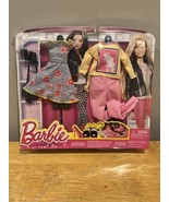 Barbie 2 Pack Black Dress Stamp Shirt Fashion Outfits 2014 CFY06 - $29.69