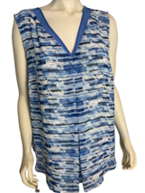 Vince Camuto Women&#39;s Sleeveless Lined Top Blue 2X - £17.54 GBP