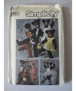 Vtg SIMPLICITY Clothing for BEAR COSTUME pattern #8272 size Small Adult ... - £3.90 GBP