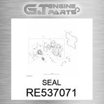 RE537071 Seal Fits John Deere (New Oem) - £32.84 GBP