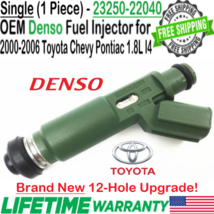 NEW OEM x1 Denso 12-Hole Upgrade Fuel Injector for 2000-2006 Toyota Chevrolet I4 - £56.47 GBP