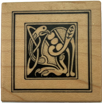 PSX Celtic Ornament Framed Animal Rubber Stamp C-2448 Vintage 1998 New Rare - $9.72