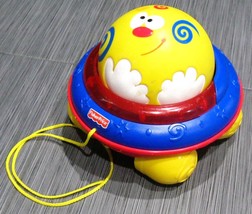 FISHER-PRICE Pull &amp; Roll Pal Music Lights Sounds Happy Ball - £19.65 GBP