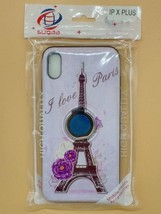 Pink Eiffel Tower Hard Case for Apple iPhone XS Max - Paris Hybrid Cover USA - £3.52 GBP