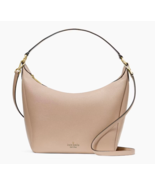 New Kate Spade Leila Hobo Shoulder Bag Pebble Leather Warm Beige with Du... - $2,607.65 MXN