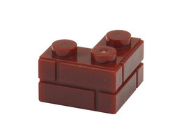 Red Brick Corner Construction Brick Piece Toys Minifigures - $16.65 MXN