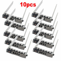10Pcs 2.5&quot; Sas/Sata Hdd Hard Drive Tray Caddy For Dell R620 R720 R420 R5... - £77.49 GBP